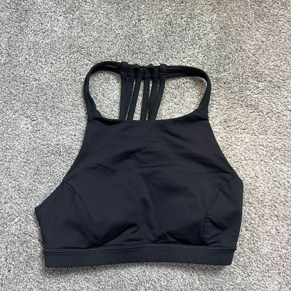 Lululemon Black Strappy Sports Bra